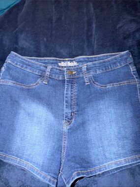 wild fable Dark Blue High-Rise Denim Shorts